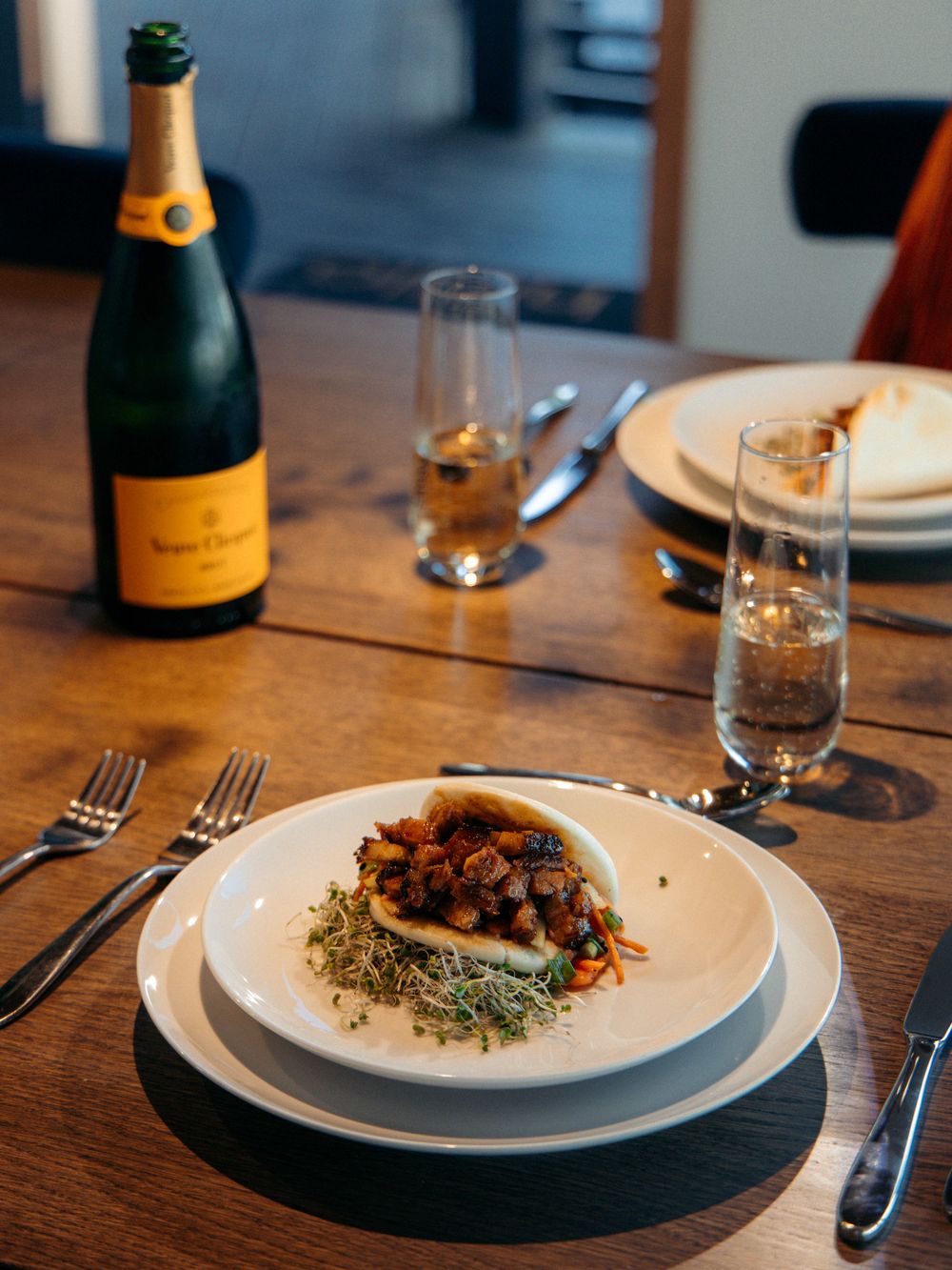 A course from the private chef dinner