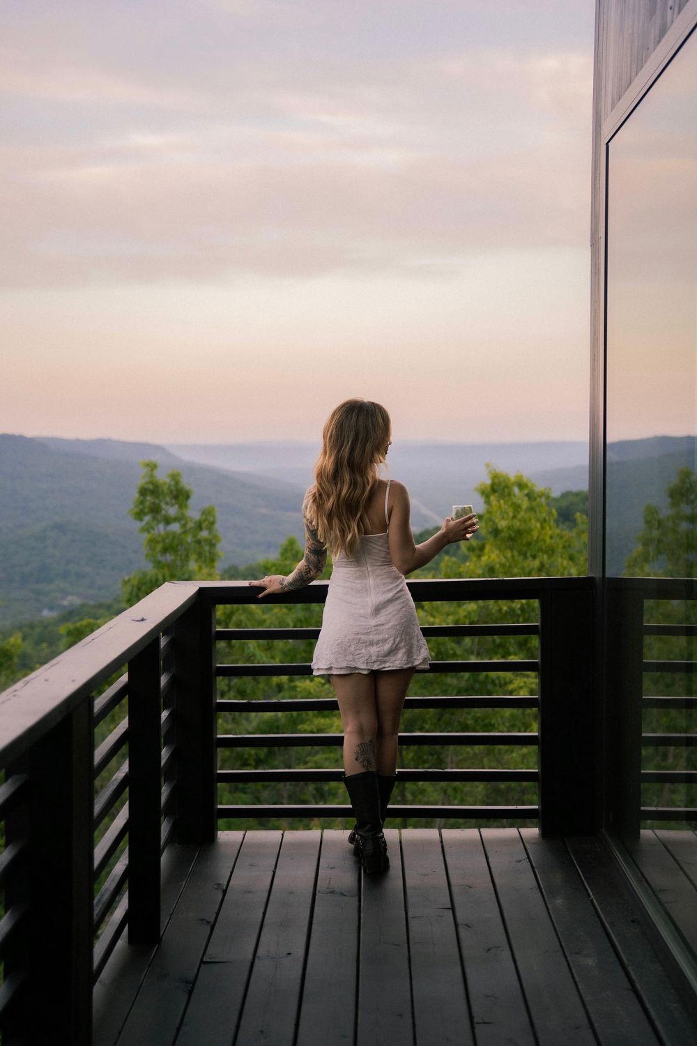 Lexie on the deck at Jackson Point